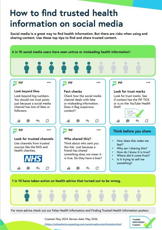 Trusted health info on social media